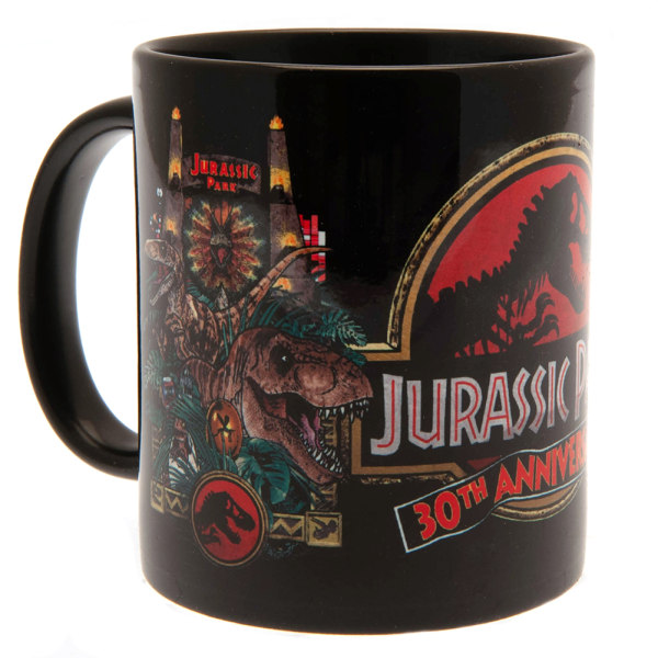 Jurassic Park 30-årsjubileumsmugg 9cm x 8cm Svart Black 9cm x 8cm