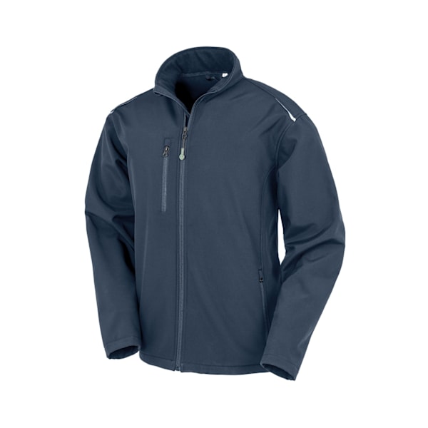 Result Äkta Återvunnen Herr Printable 3 Lag Mjuk Skal Jacka Navy 4XL