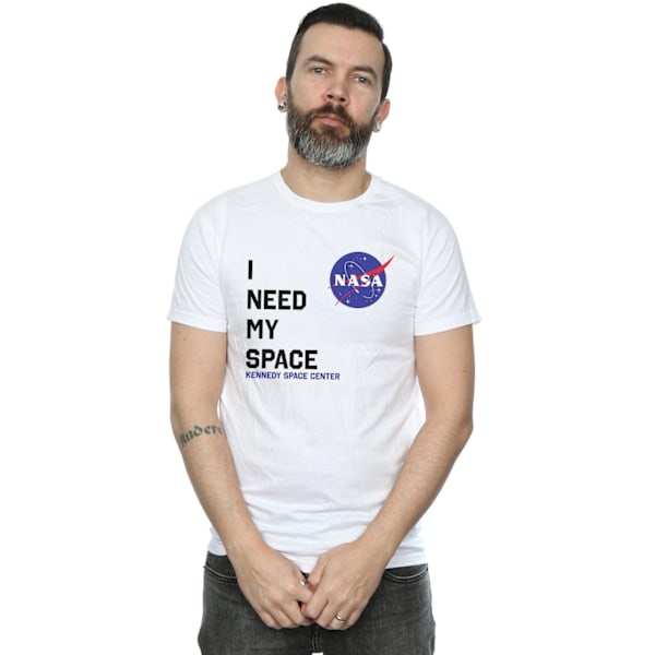 NASA Herr I Need My Space T-shirt L Vit White L