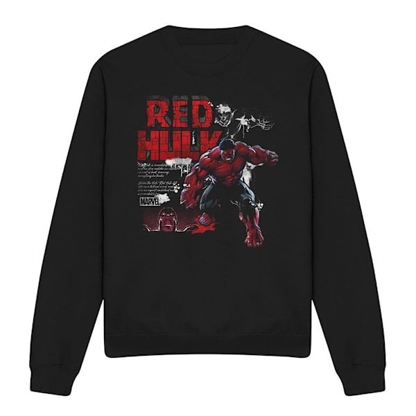 Captain America: Brave New World Unisex Vuxen Röd Hulk Sweatshirt Black XL