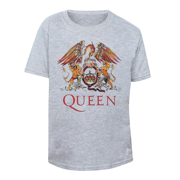 Queen Barn/Barn Classic Crest T-shirt 3-4 år Heather Grå Heather Grey 3-4 Years