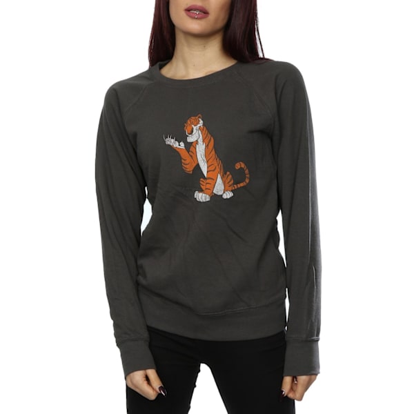 Disney Dam/Kvinnor Djungelboken Klassisk Shere Khan Sweatshirt Light Graphite M