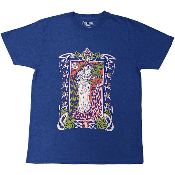 Fleetwood Mac Unisex Adult Lady Lyre T-Shirt M Blå Blue M
