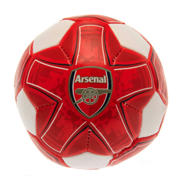 Arsenal FC Crest Mjuk Mini Fotboll En Storlek Röd/Vit Red/White One Size