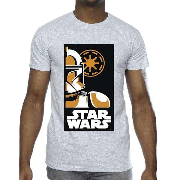 Star Wars Stormtrooper Art Poster T-shirt för män, 3XL, Sports Grey Sports Grey 3XL
