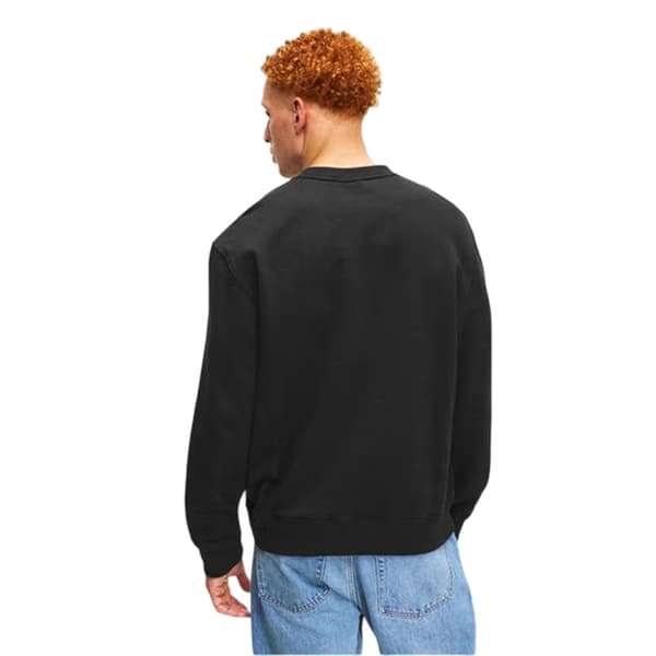 Calvin Klein Herr Monogram Ribbad Tröja L Svart Black L