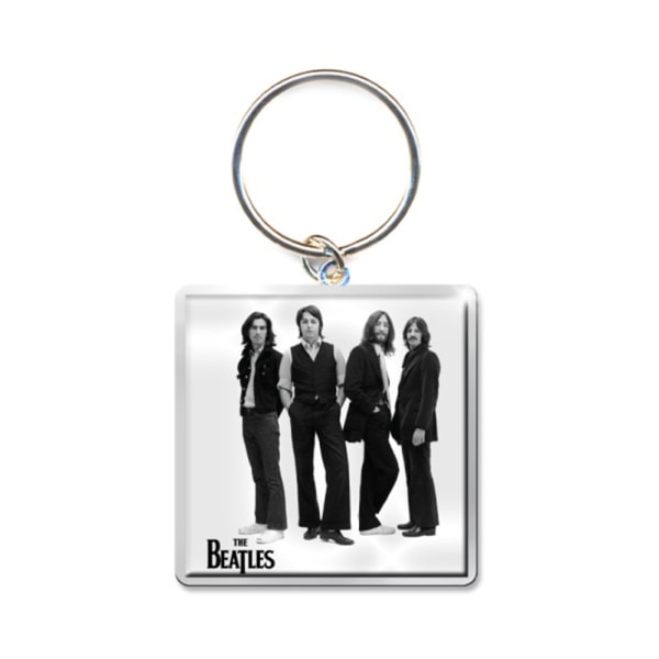 The Beatles White Album Photo Print Nyckelring One Size Silver/Bla Silver/Black/White One Size