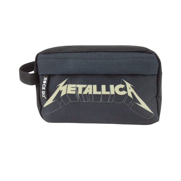 Rock Sax Officiell Unisex Metallica Logo Toalettväska One Size Svart Black One Size