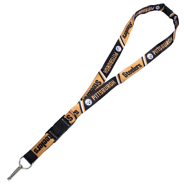 Pittsburgh Steelers Lanyard En Storlek Svart/Guld Black/Gold One Size
