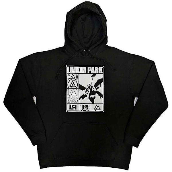 Linkin Park Unisex Adult Rectangle Logo Pullover Hoodie S Svart Black S