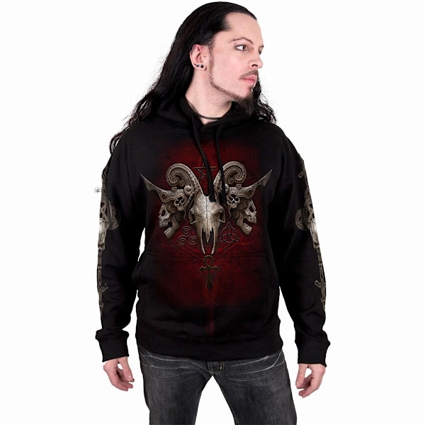 Spiral Direct Unisex Vuxen Faces Of Goth Hoodie M Svart Black M