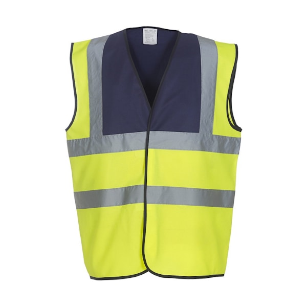 Yoko Vuxen Unisex Tvåfärgad Klass 1 Reflexjacka S Marin/Hi Navy/Hi-Vis Yellow S