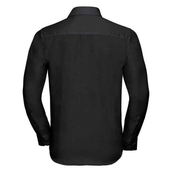 Russell Collection Herr Ultimate Tailored Långärmad Skjorta 15 Black 15in