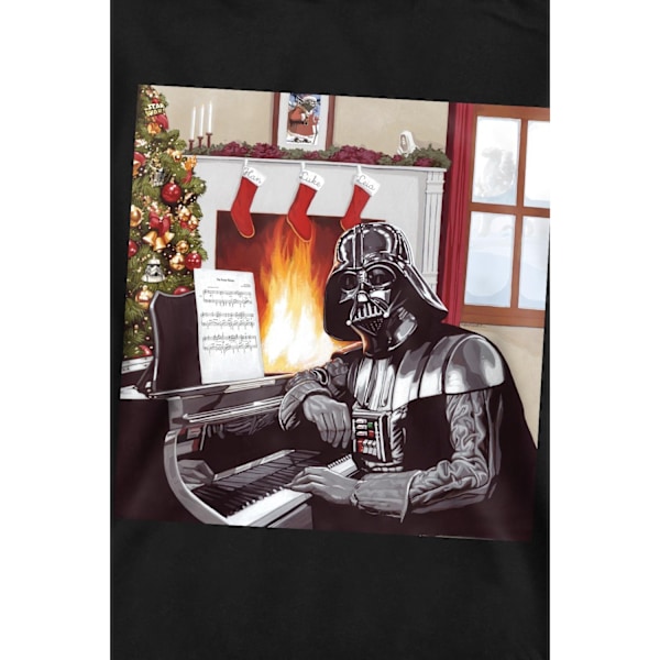 Star Wars Unisex Vuxen Julsånger Darth Vader Sweatshirt Black M