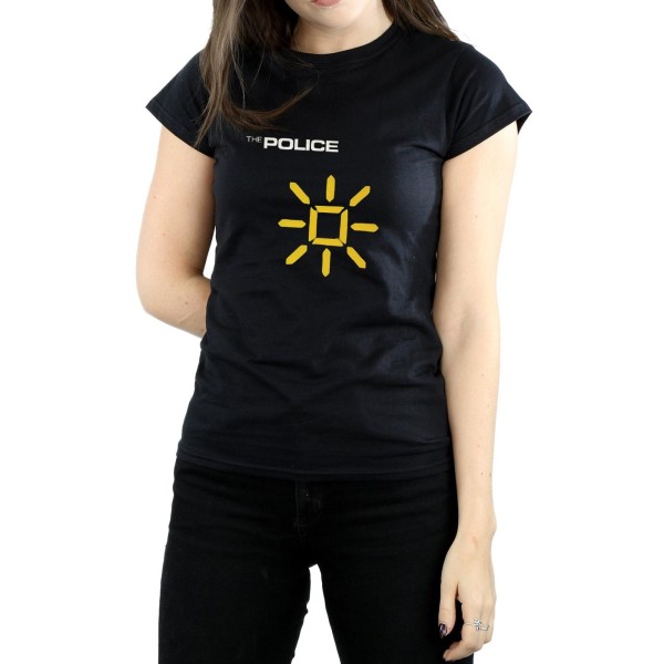 The Police Womens/Ladies Invisible Sun Cotton T-Shirt L Svart Black L