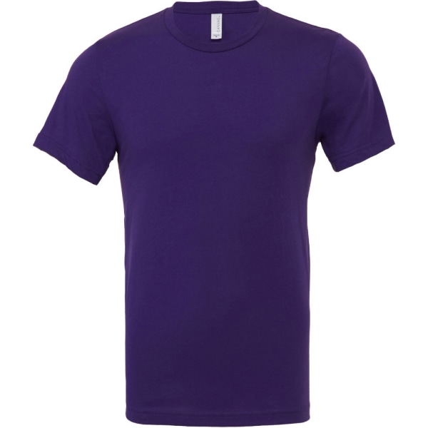Canvas unisex jersey T-shirt med rund hals / kortärmad herr T-Sh Team Purple XL