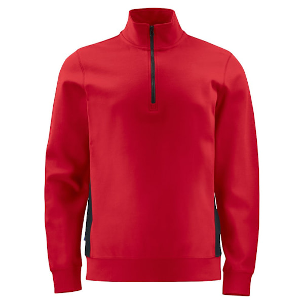 Projob Herr Halv Zip Sweatshirt 4XL Röd Red 4XL