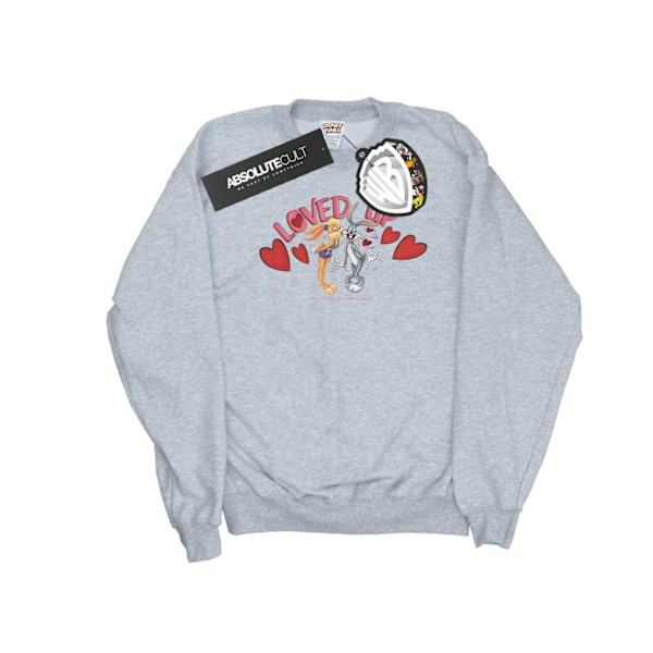 Looney Tunes Dam/Damer Bugs Bunny Och Lola Alla Hjärtans Dag Sports Grey XXL