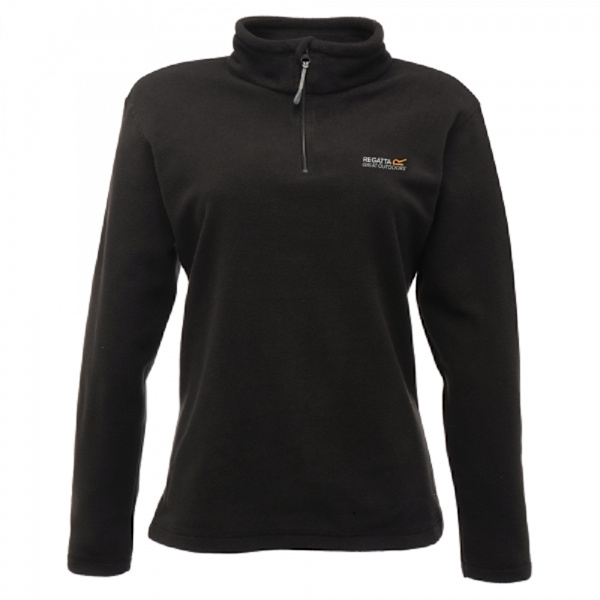 Regatta Great Outdoors Dam/Dam Sweetheart 1/4 Zip Fleece Black 18