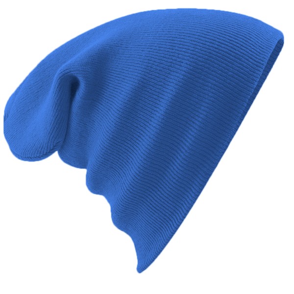 Beechfield Soft Feel Stickad Vintermössa En Storlek Safirblå Sapphire Blue One Size