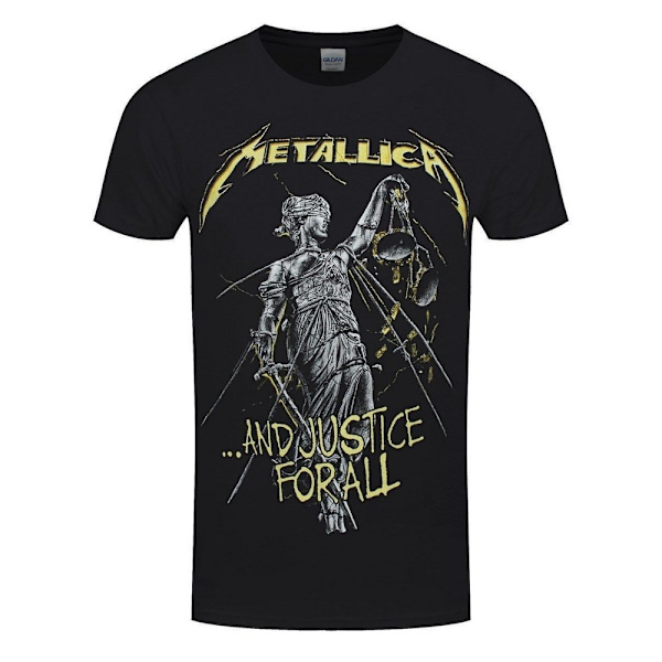 Metallica Unisex Adult And Justice For All Tracks T-Shirt L Bla Black L