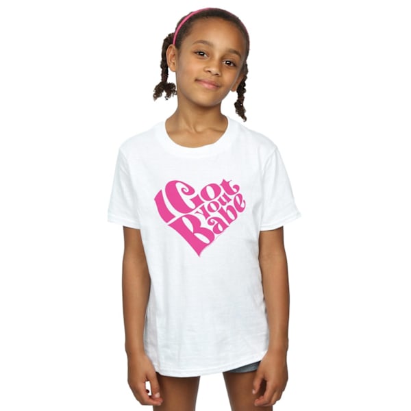 Sonny & Cher Girls I Got You Babe Bomull T-shirt 7-8 år Vit White 7-8 Years