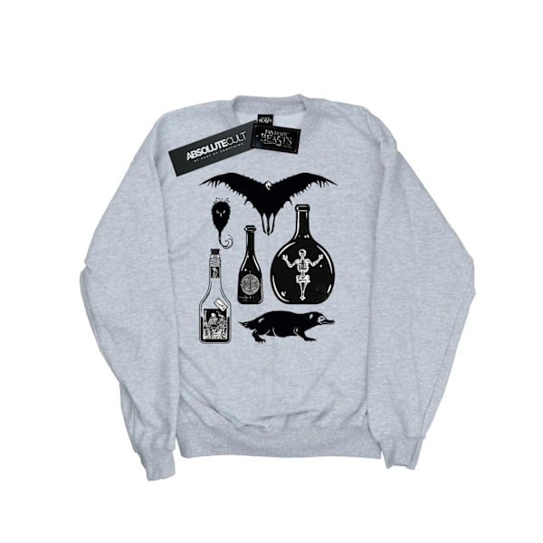 Fantastiska vidunder Mäns enfärgad ikoner tröja XXL Sports Grey Sports Grey XXL