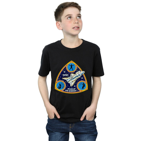 NASA Boys Classic Spacelab Life Science T-Shirt 12-13 år Bla Black 12-13 Years