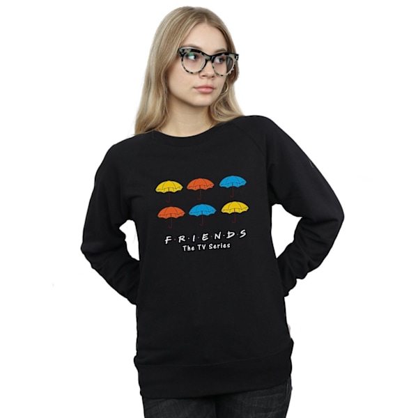 Friends Damkläder/Dam Färgade Paraplyer Sweatshirt M Svart Black M