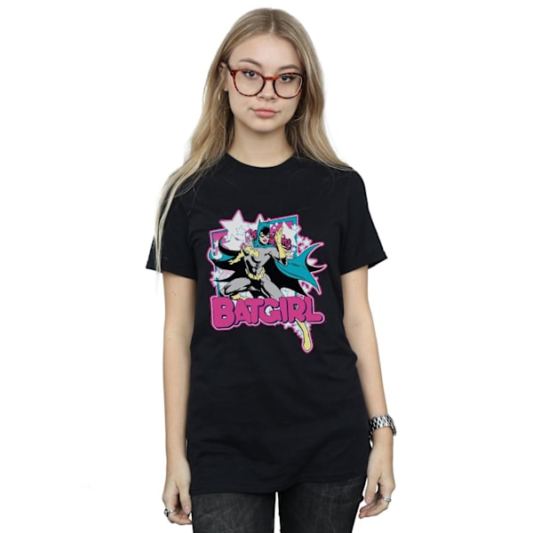 Batman Dam/Damer Leap Batgirl Bomull Boyfriend T-shirt XXL Black XXL