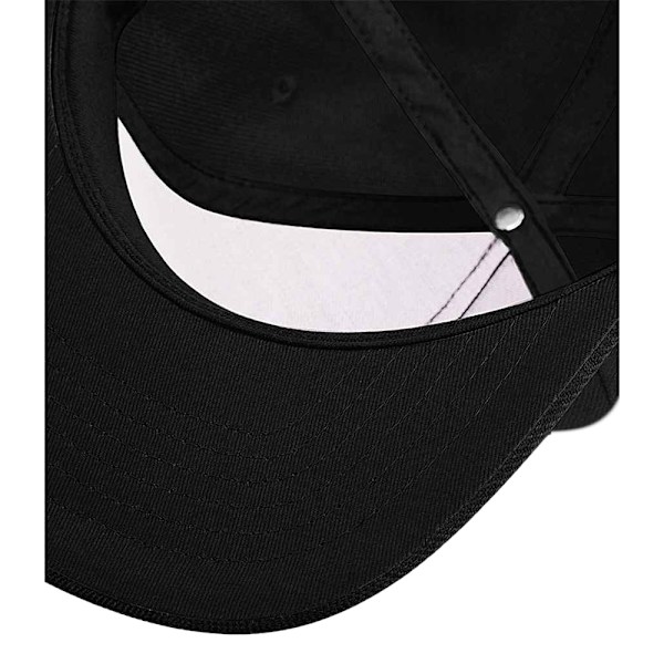 Beechfield Original Flat Peak Snapback Cap One Size Svart/Svart Black/Black/Black One Size