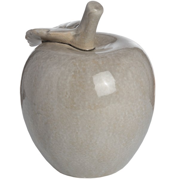 Hill Interiors Keramisk Äpple Stor (H20 x B17,5 x D23cm) Antik Antique Grey Large (H20 x W17.5 x D23cm)