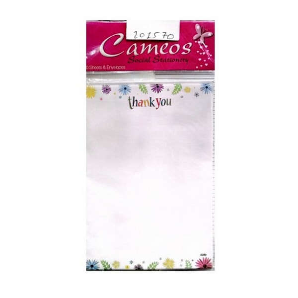 Cameos Tackkort (20-pack) One Size Vit/Flerfärgad White/Multicoloured One Size