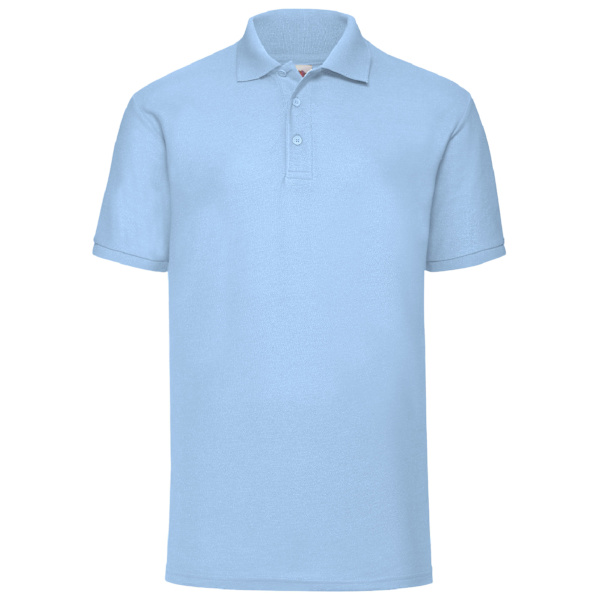 Fruit Of The Loom Herr 65/35 Pique Kortärmad Polotröja XL S Sky Blue XL