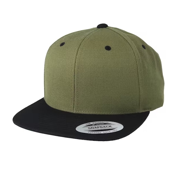 Yupoong The Classic Premium Snapback 2-Tone Cap One Size O Olive/Black One Size