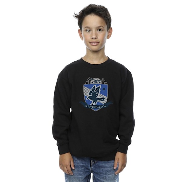 Harry Potter Pojkar Ravenclaw Bröstmärke Sweatshirt 12-13 År Black 12-13 Years