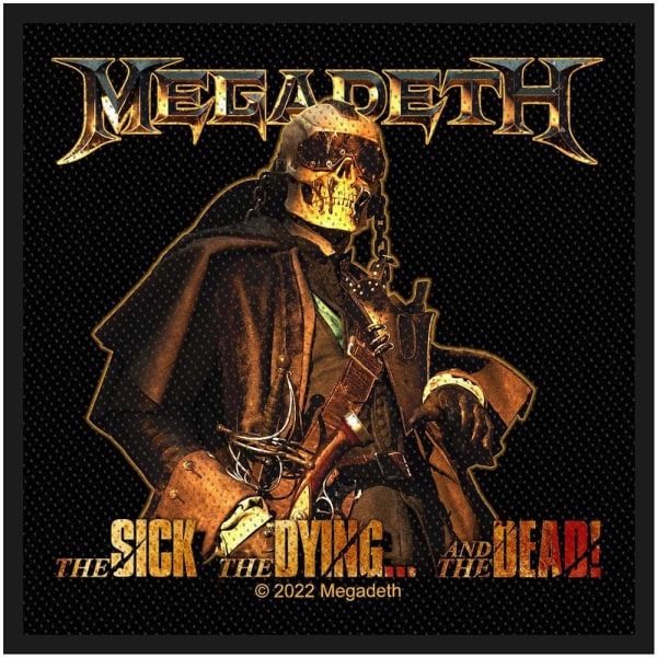 Megadeth The Sick, The Dying And The Dead Standard Patch 100mm Black/Brass 100mm x 100mm