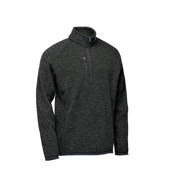 Stormtech Mens Avalanche Quarter Zip Pullover S Black Heather Black Heather S