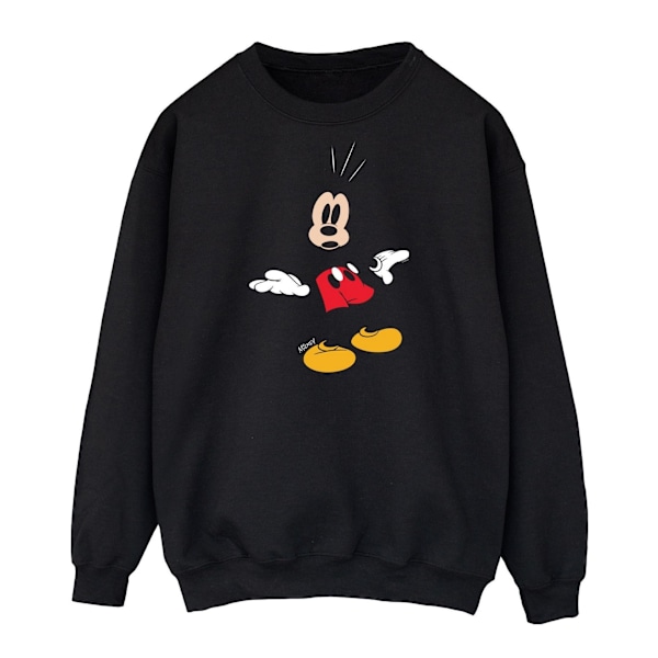 Disney Herr Mickey Mouse Överraskad Sweatshirt M Svart Black M