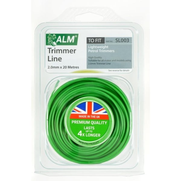 ALM Trimmer Line 20m x 2mm Grön Green 20m x 2mm