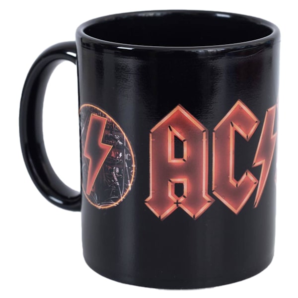 AC/DC Värmekänslig Mugg One Size Svart/Röd Black/Red One Size
