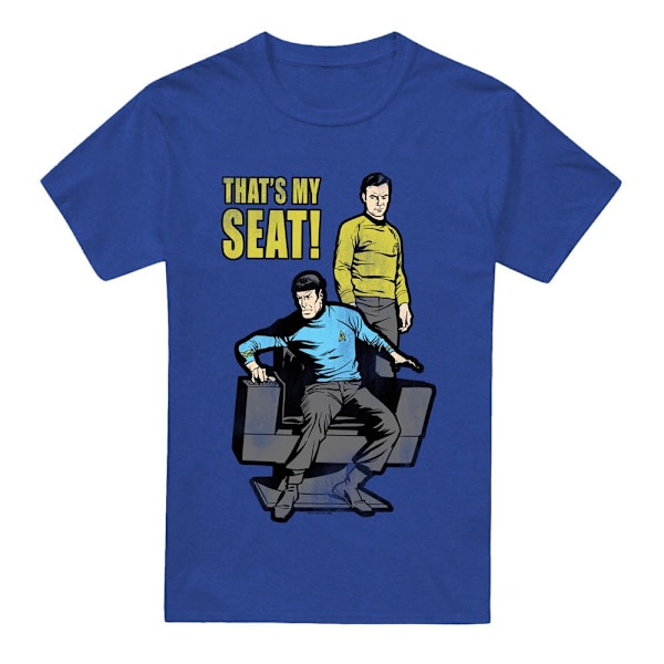 Star Trek Unisex Vuxen Min Plats T-Shirt L Kungsblå Royal Blue L