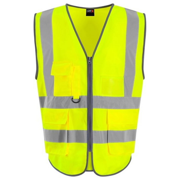 Pro RTX Hög synlighet Unisex Vuxen Executive Väst 4XL H Hi Vis Yellow 4XL