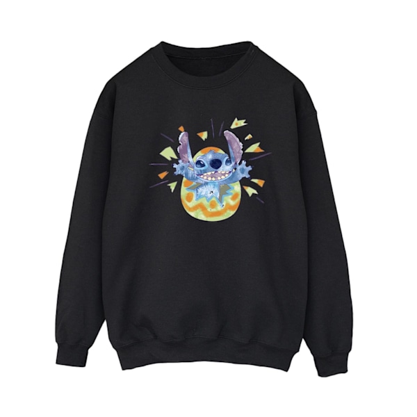 Disney Dam/Kvinnor Lilo & Stitch Cracking Egg Sweatshirt XL B Black XL