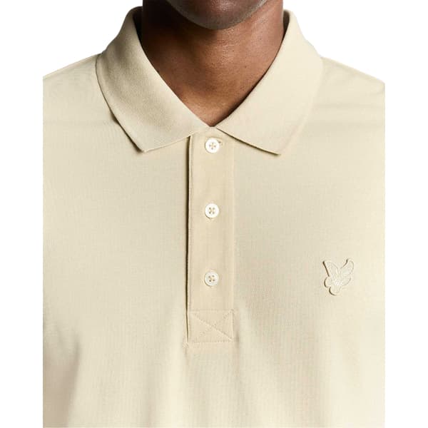 Lyle & Scott Superfin Pikétröja för Män S Beige Beige S