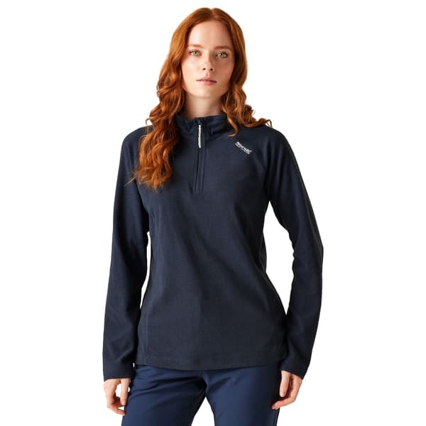 Regatta Great Outdoors Montes Half Zip Fleecetröja för damer Navy/Black 12 UK