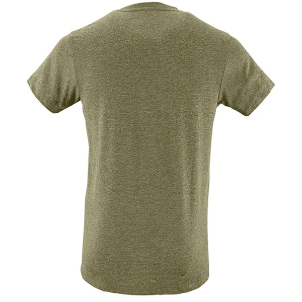 SOLS Herr Regent Slim Fit Kortärmad T-shirt S Heather Khaki Heather Khaki S