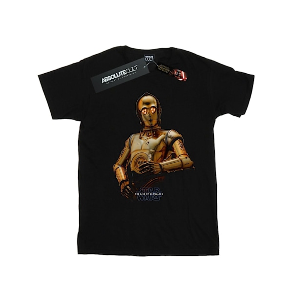 Star Wars Boys The Rise Of Skywalker C-3PO Pose T-Shirt 5-6 År Black 5-6 Years