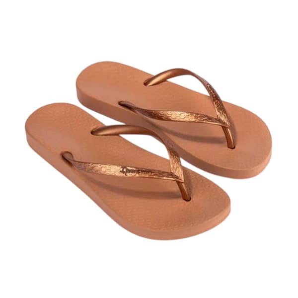 Ipanema Dam Anatomisk Formad Fotbädd Platta Flip-Flops Brown 7 UK
