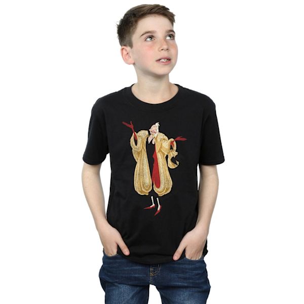 Disney Boys 101 Dalmatiner Klassisk Cruella De Vil T-shirt 9-11 Black 9-11 Years